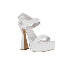RAYE Rush High Heels in White Leather 10 New With Box Womens Platforms